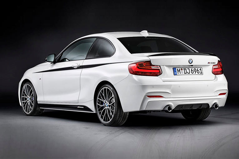 BMW M Performance parts for the new 2 Series Coupe - back view
