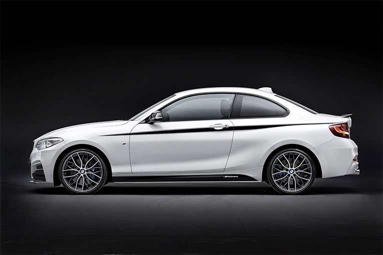 BMW M Performance parts for the new 2 Series Coupe - side view