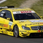Coulthard and R. Schumacher are both racing for Mercedes in the 2011 DTM