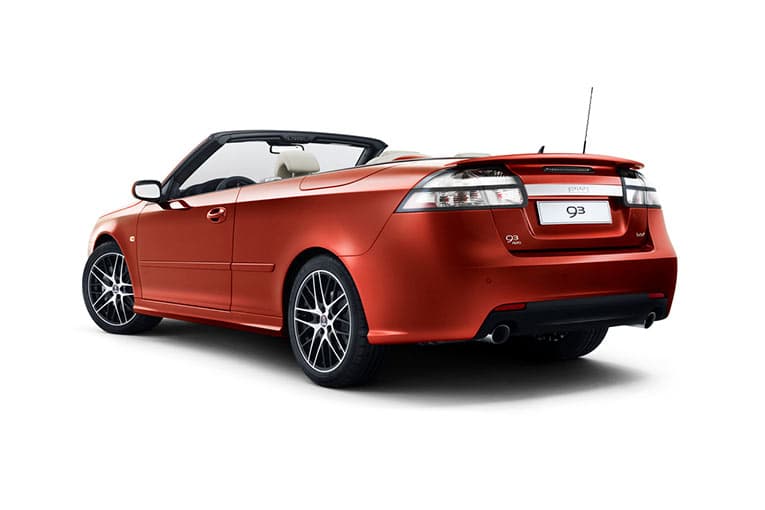 Limited Edition Saab Convertible celebrates first year of independence - back view