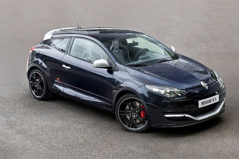 The limited edition Renault Megane R.S. Red Bull Racing RB8